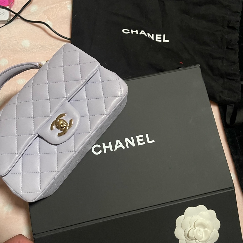 Chanel 2021 Mini Timeless Classic Handle Bag